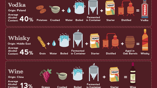 How the most popular alcoholic drinks around the world are made